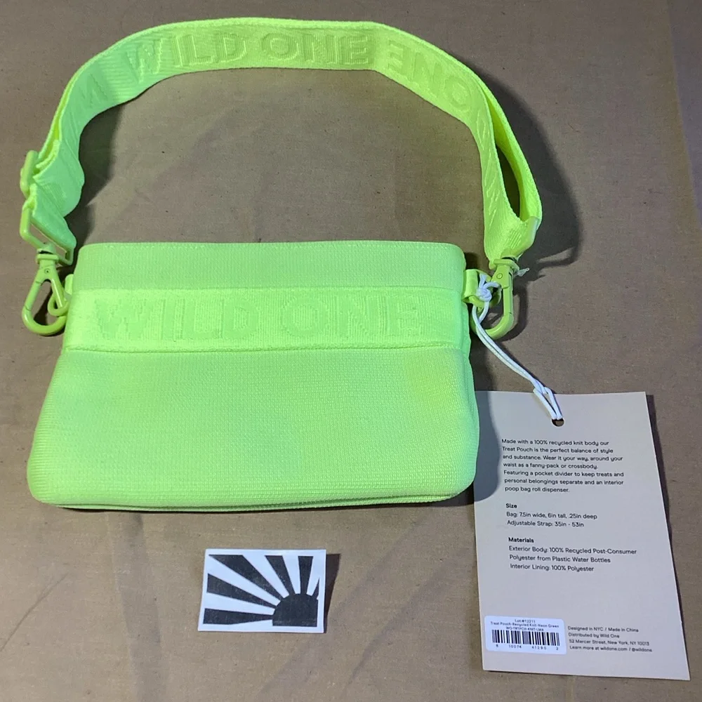 Wild One Limited Edition Seasonal Color Limeade Dog Treat Pouch
